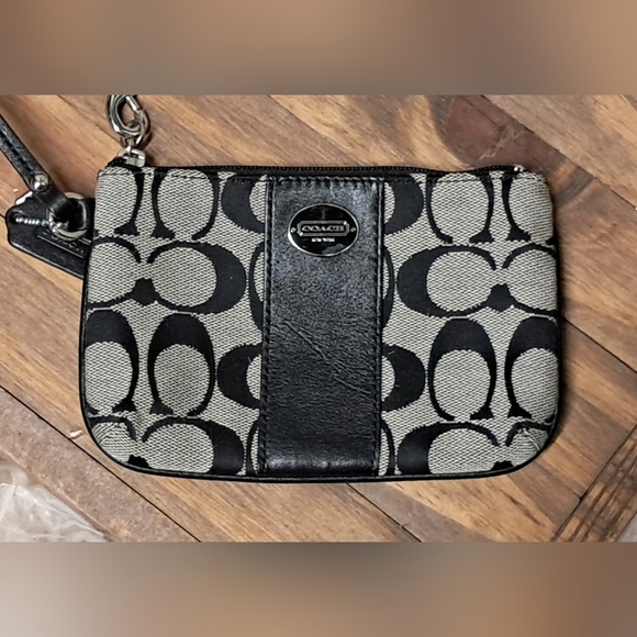 Coach Monogram Wristlet/Wallet - Picture 1 of 5